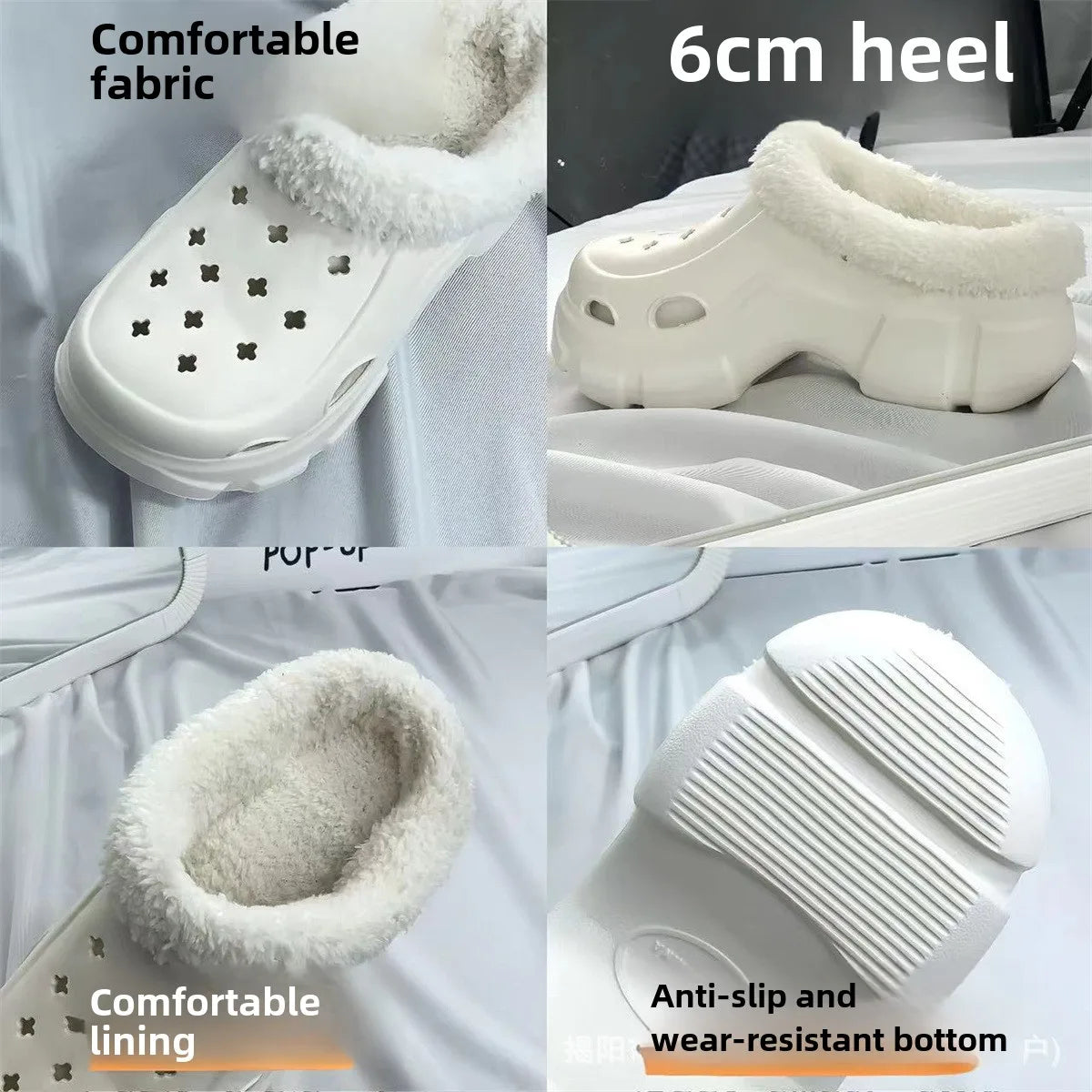 Clogs with Charms, Girls & Ladies Fashion Fleece Lined Clogs with Bling!