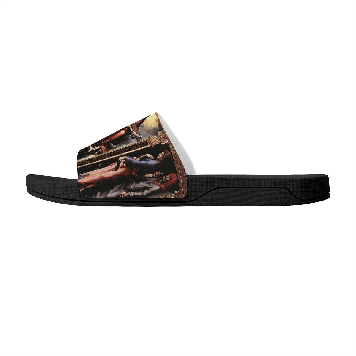 Art & Fashion Fuse Together in this Stylish Sandal, Fashionista Artist Slides