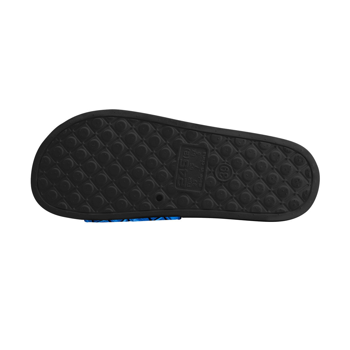 Snake Skin Pattern Shoes, Black & Blue Reptile Design Slides