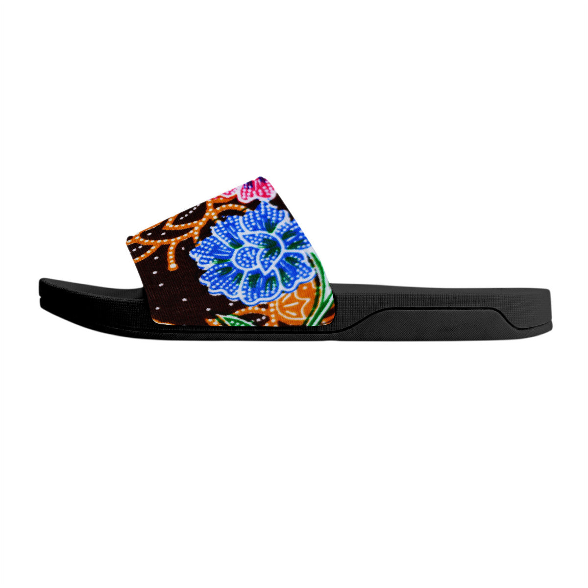 Women's Batik Pattern Slides, Easy Slip On and Off Open Toe Sandals