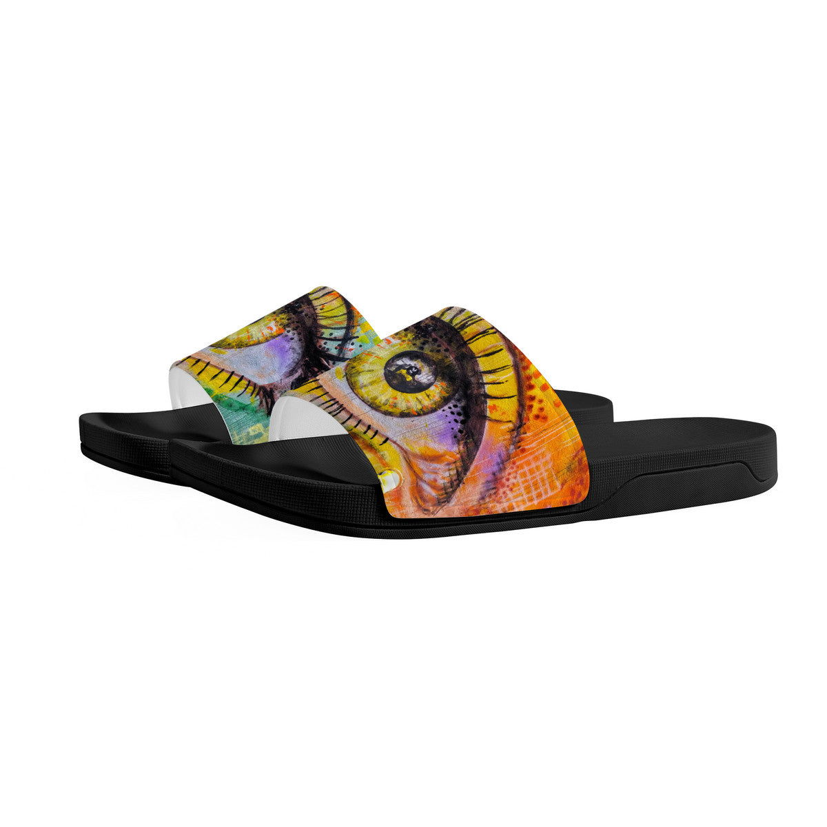 Eye Catching Slide Shoes, Unique Unisex Footwear, Easy to Wear House Slides