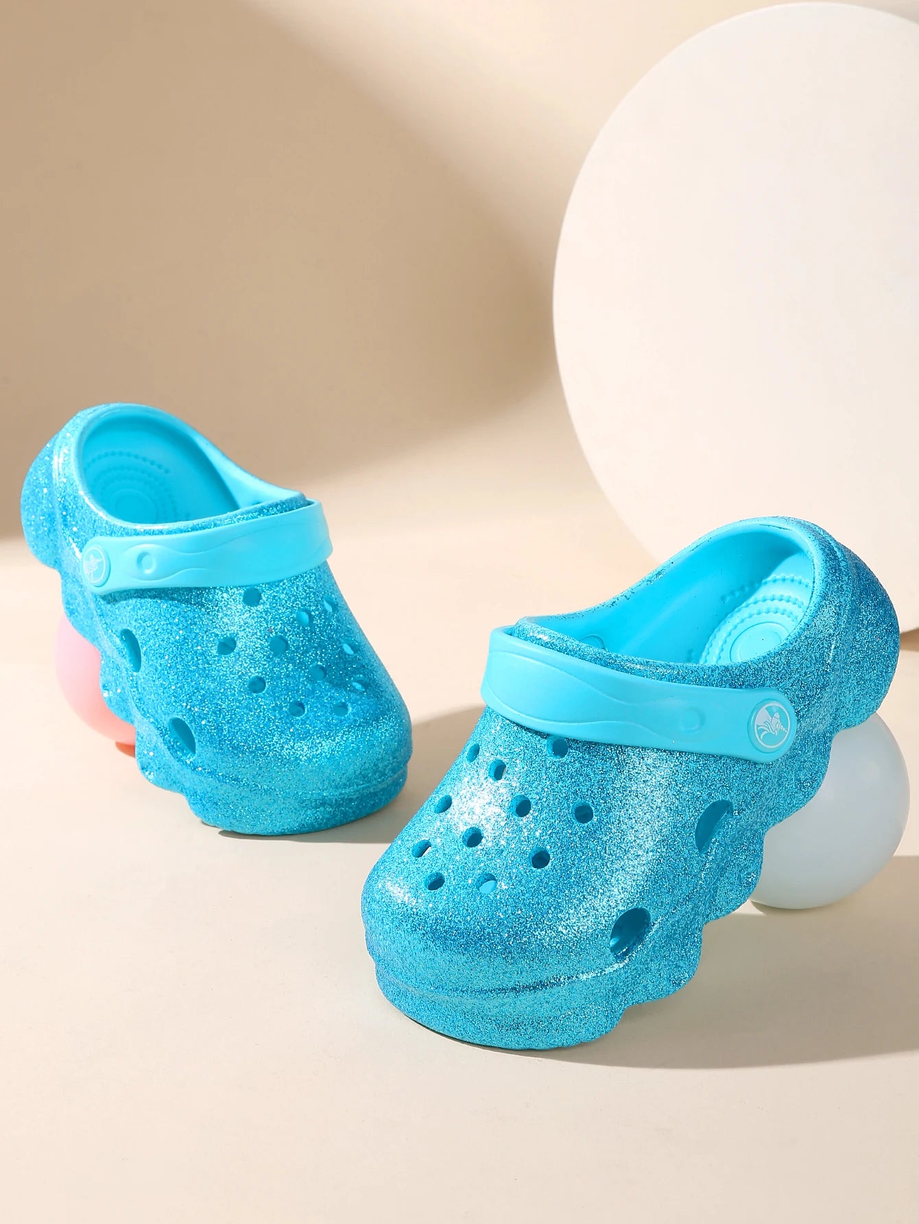 Glitter Clogs, Girls Fashion Glitter Shoes, Great Vacation & Leisure Summer Footwear