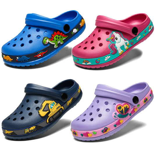 kids cartoon clogs water shoes and sandals