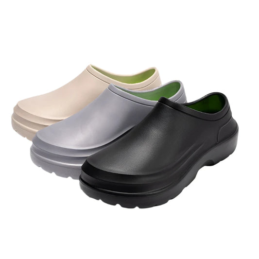 Kitchen slip-on clogs oil resistant no slip