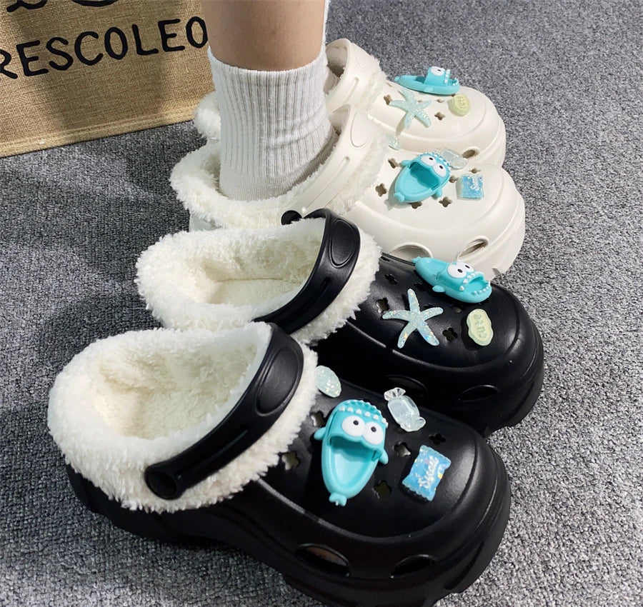 Clogs with Charms, Girls & Ladies Fashion Fleece Lined Clogs with Bling!