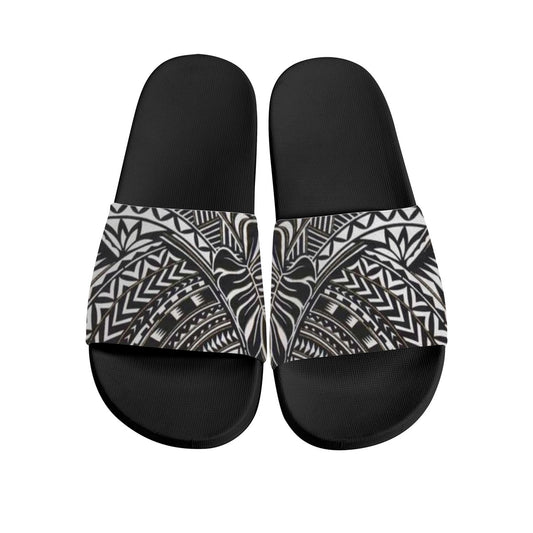 house slides, boho batik style sandals, cool slip on shoes