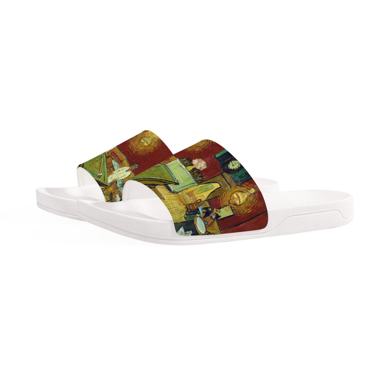 Slide in Style with these Fashionista Art Sandals, Van Gogh The Poolroom