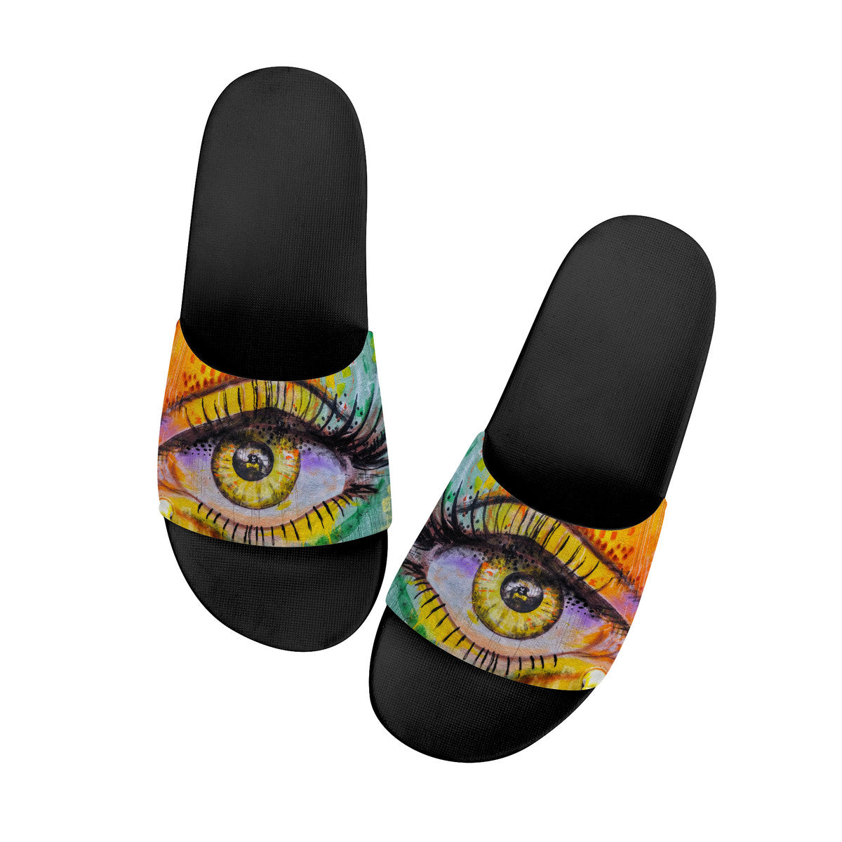 Eye Catching Slide Shoes, Unique Unisex Footwear, Easy to Wear House Slides