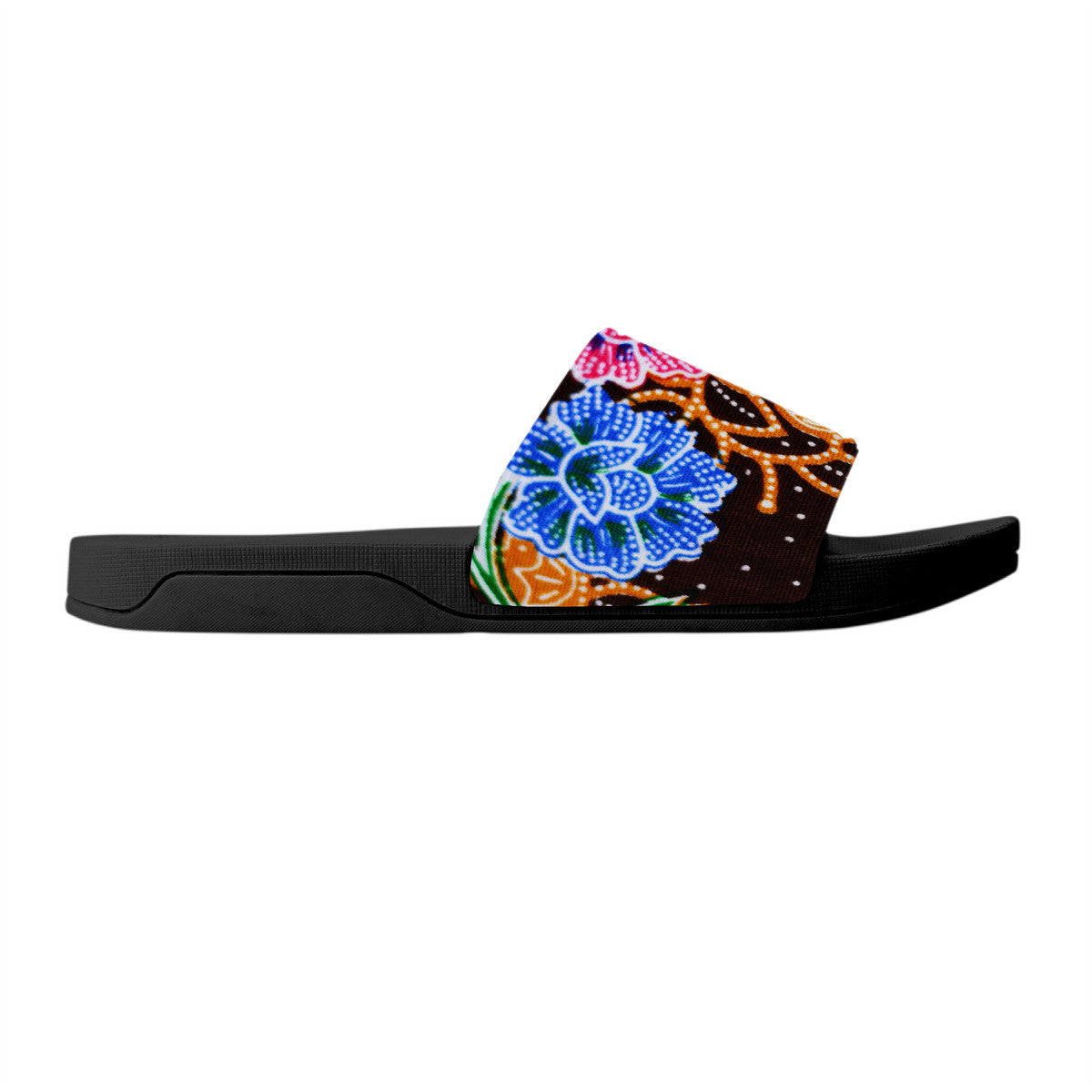 Women's Batik Pattern Slides, Easy Slip On and Off Open Toe Sandals